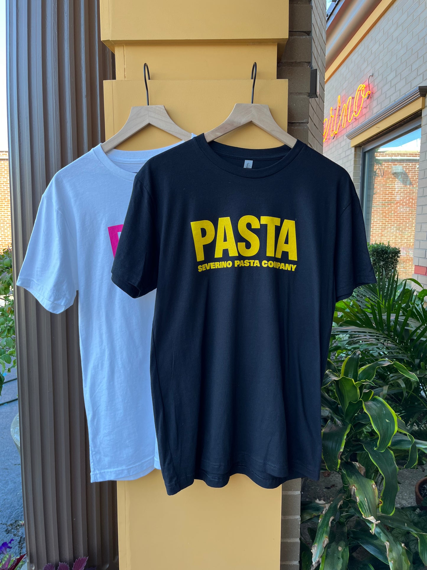 PASTA SHORT SLEEVE TSHIRT MENS - BLACK