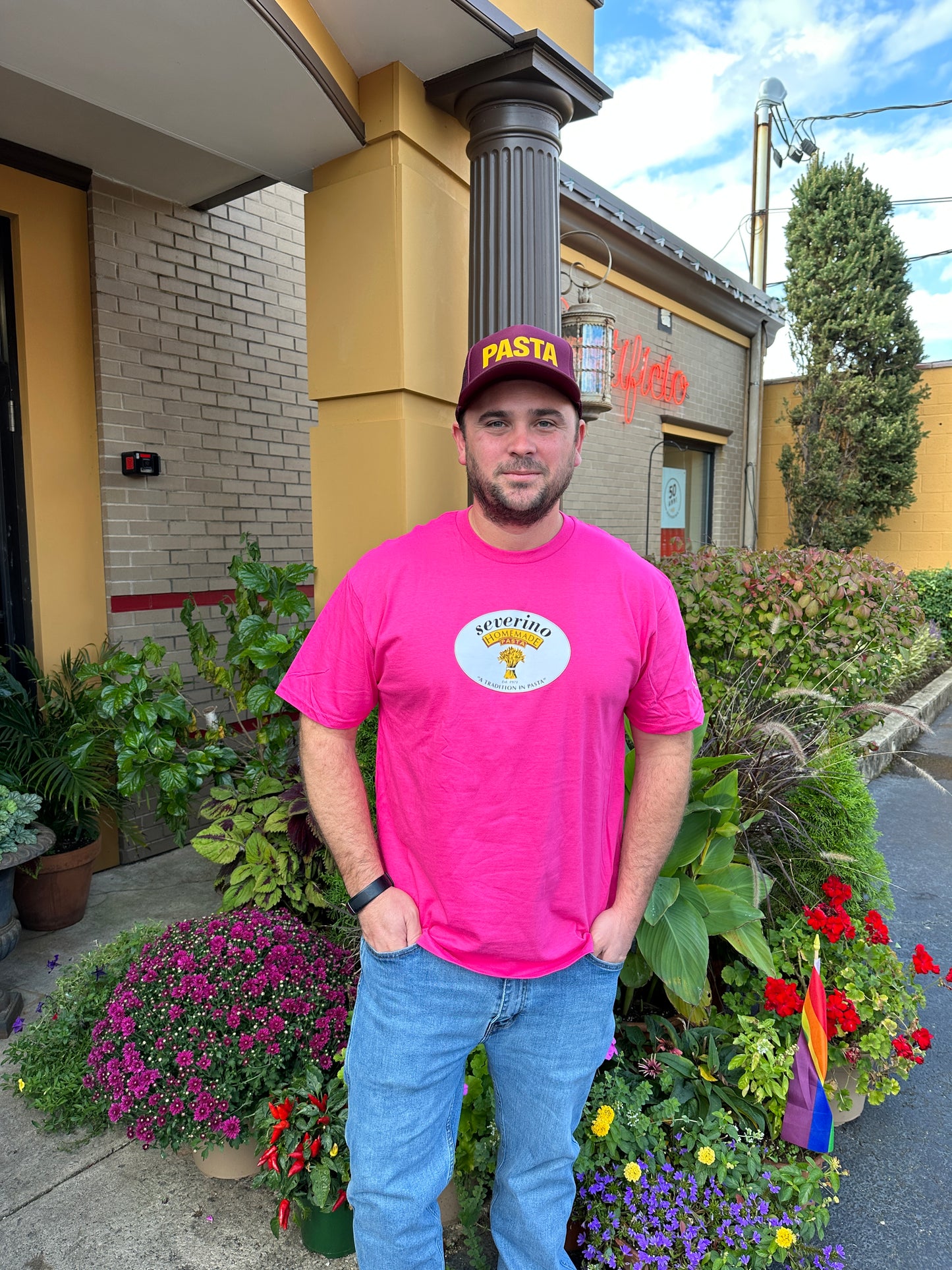 LOGO SHORT SLEEVE TSHIRT- PINK