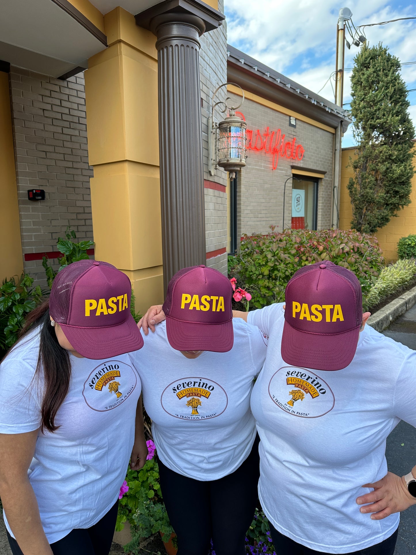 MAROON PASTA TRUCKER HAT