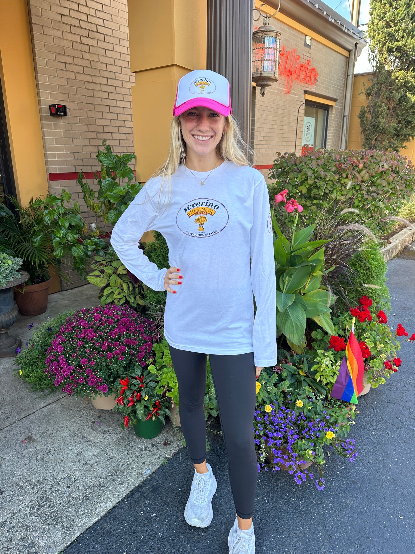 LOGO LONG SLEEVE TSHIRT- WHITE